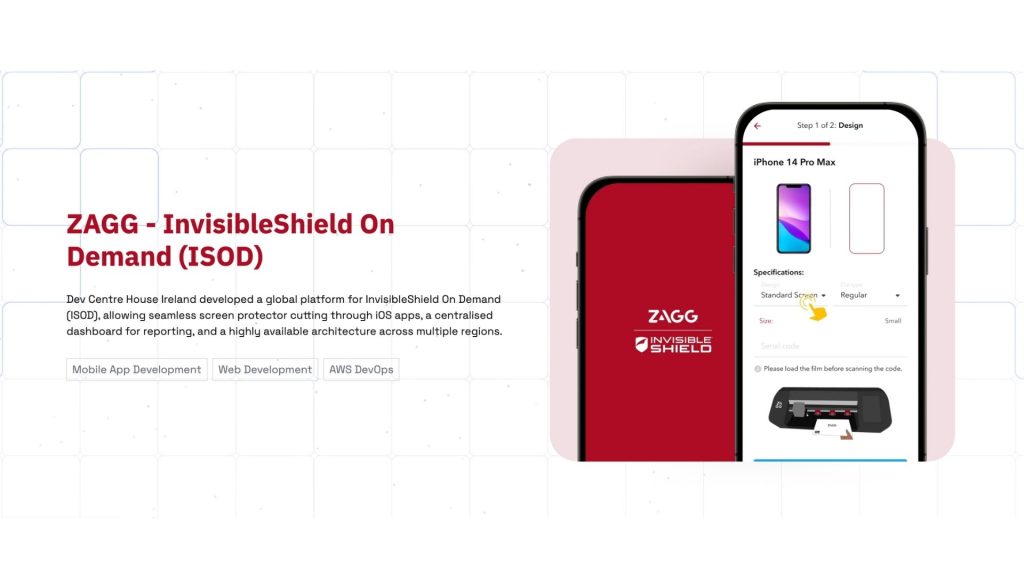 ZAGG - InvisibleShield On Demand (ISOD)
 Case Study on Mobile Apps using React Native