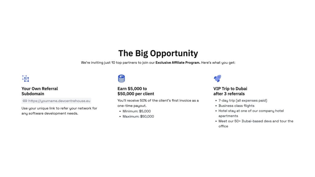 Affiliate Program Opportunity
