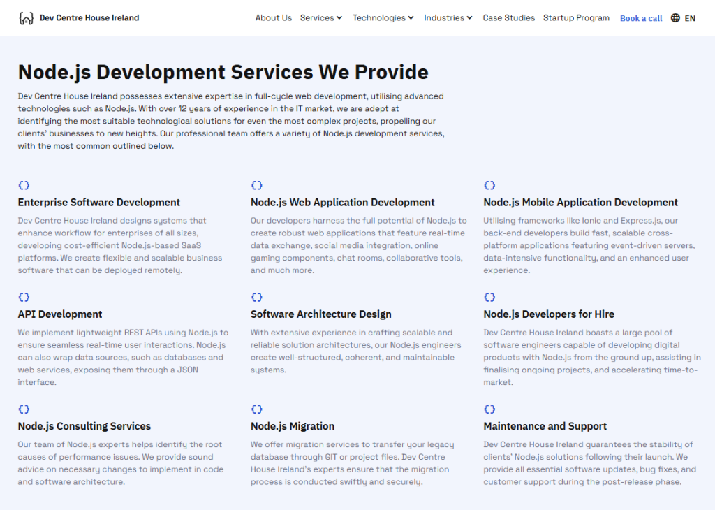Node.js Development Services