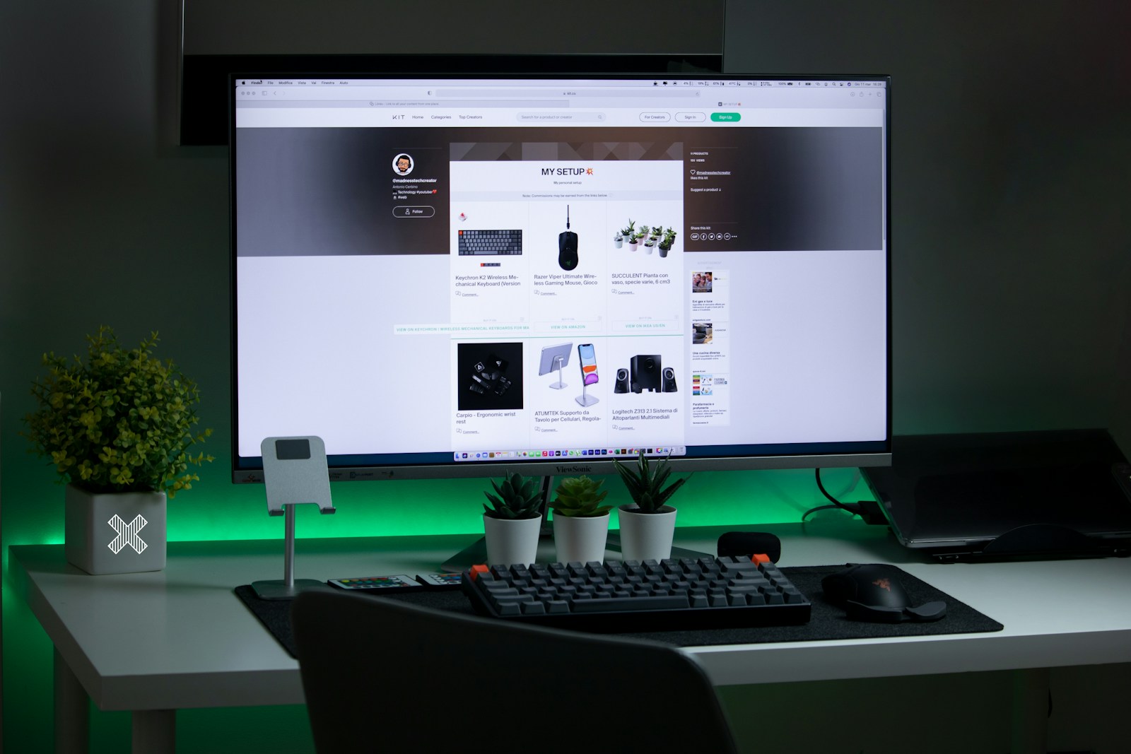 black flat screen computer monitor turned on beside black computer keyboard