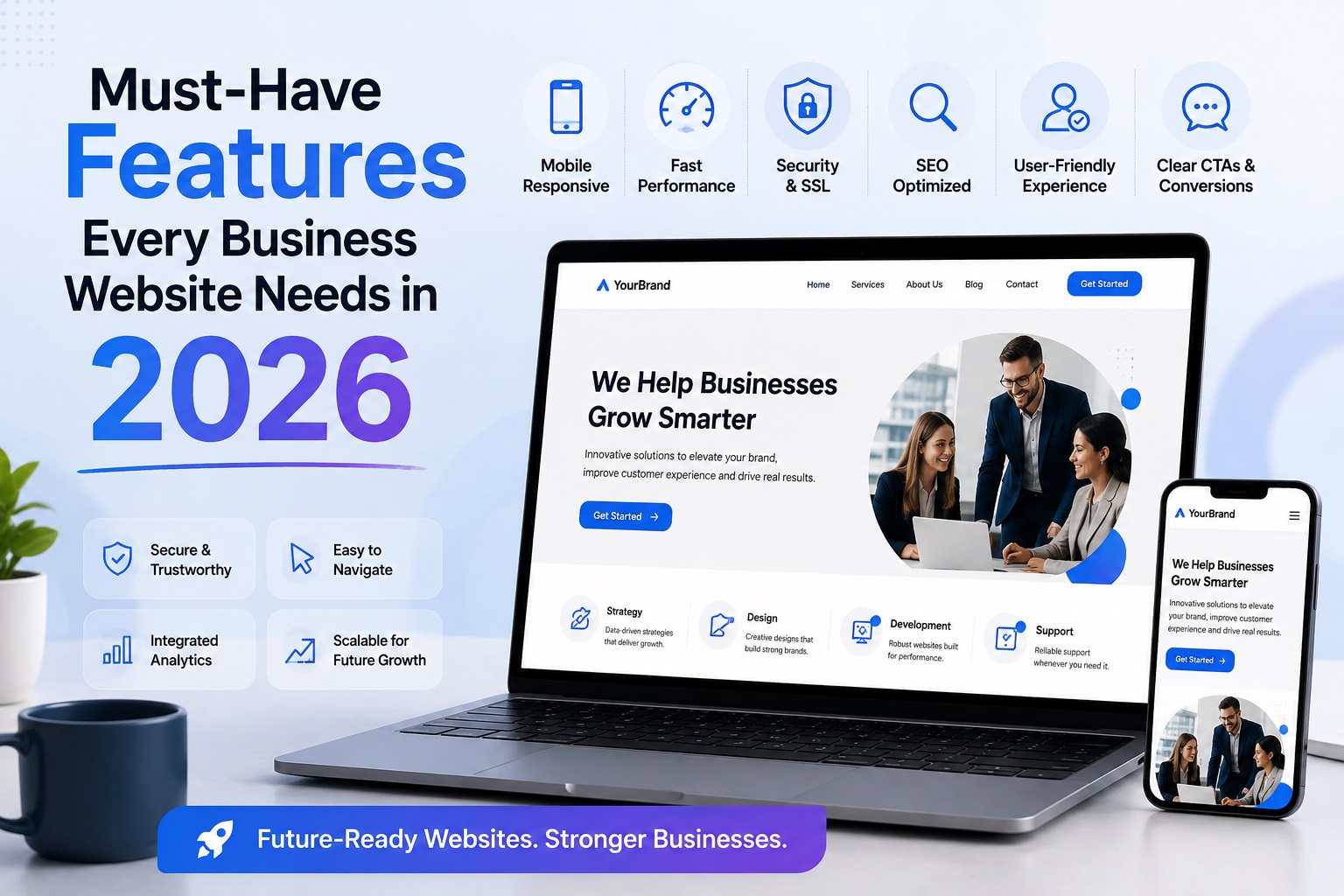 business website features