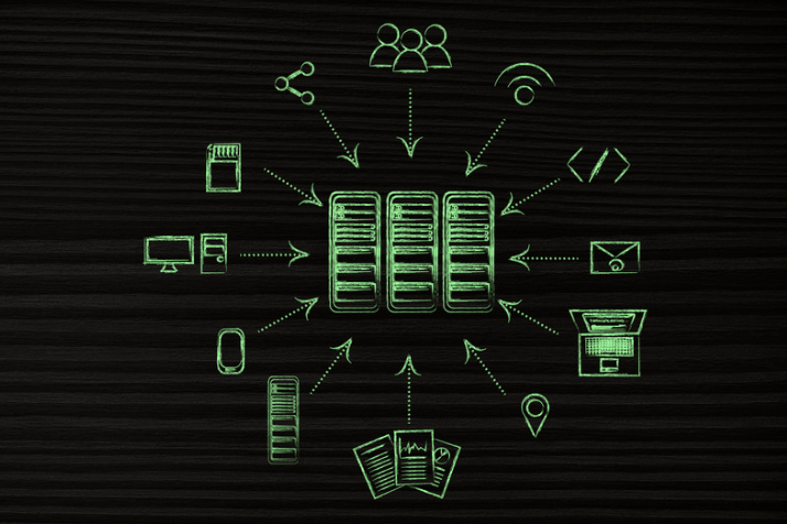 The image represents Server-Side Rendering, where the server processes page content and sends a fully rendered response to the browser, supporting faster initial content display and more efficient delivery of web pages.